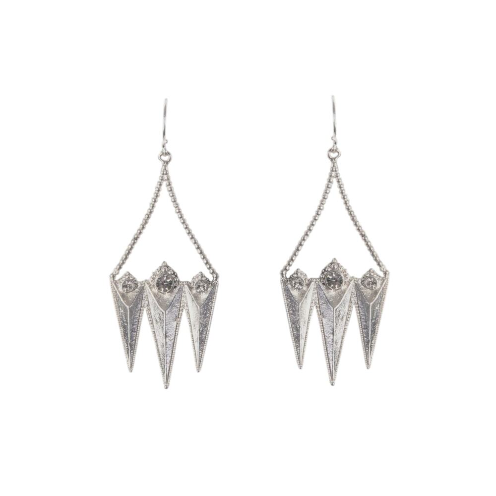 VIRGINS SAINTS & ANGELS VSA Electra Rays Hook Earrings in Silver